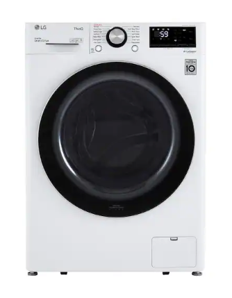Pictures of LG 2.4 cu.ft. Compact Front Load Washer with Built-In Intelligence WM1455HWA - Scratch & Dent (Minor) and LG 4.2 cu.ft. Smart wi-fi Enabled Compact Front Load Dryer with Dual Inverter HeatPump™ Technology 16215 - DLHC1455W - Open Box - Neu Appliance Outlet - Discount Appliance Outlet in Austin, Tx