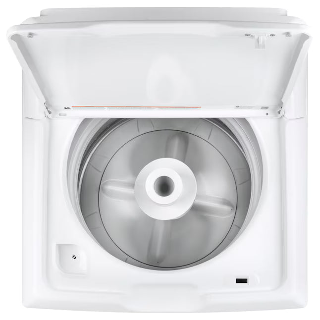 GE White Top Load 4.0 Cu. Ft. Capacity Washer with Stainless Steel Wash Basket GTW325ASWWW - Open Box and GE White Electric Aluminized Alloy Drum 7.2 Cu. Ft. Dryer with Sensor Dry and Extended Tumble 16234 - GTD45EASJWS - Certified Refurbished