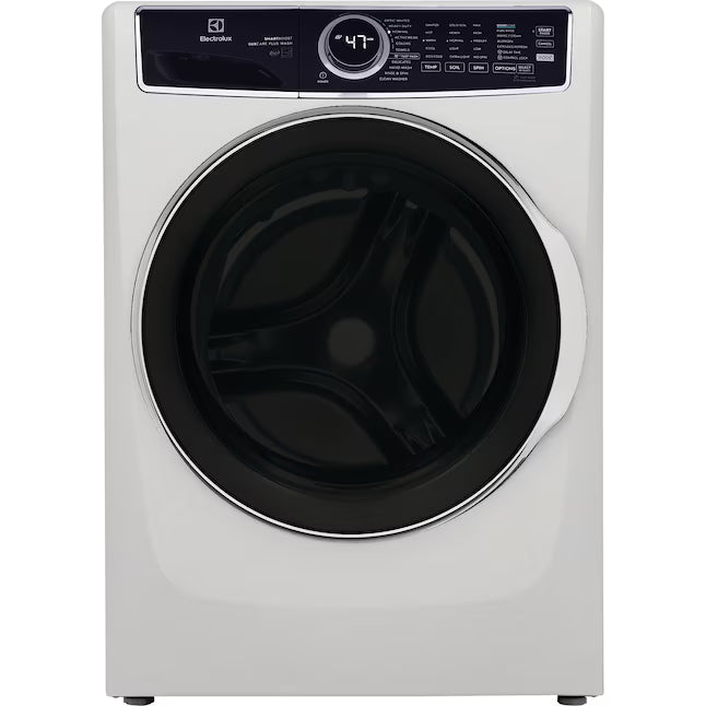 Electrolux 4.5 Cu.Ft. Stackable Front Load Washer with Steam and SmartBoost Wash System ELFW7637AW  - Scratch & Dent (Moderate) and Electrolux 8.0 cu. ft. Front Load Electric Dryer with Perfect Steam 16182 - ELFE7637AW - Open Box