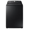 Samsung 5.0 cu. ft. Capacity Top Load Washer with Active WaterJet in Brushed Black WA50R5200AV - Certified Refurbished and Samsung Brushed Black 7.4 cu. ft. Smart Electric Dryer with Sensor Dry 16114 - DVE47CG3500V - New in Box