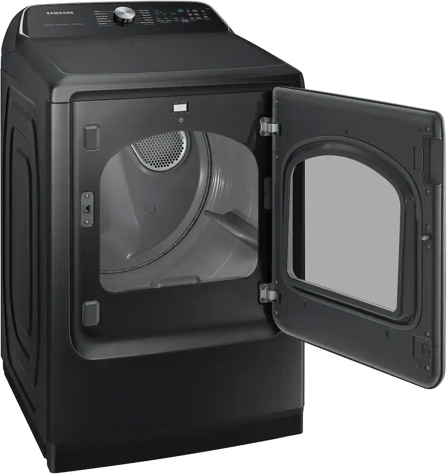 Samsung 7.4 Cu. Ft. Smart Electric Dryer with Steam Sanitize+ in Black 22137SD371 - DVE55CG7100V - Scratch & Dent (Minor)