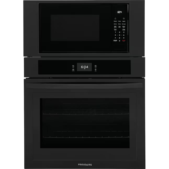 Frigidaire 30 in. Electric Wall Oven with Built-In Microwave with Fan Convection in Black FCWM3027AB - Open Box