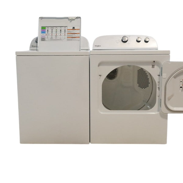 Neu Preferred Whirlpool Agitator Washer & Electric Dryer Set: 3.5 cu. ft. Agitator Washer With Extra Water Cycle / Option & 7.0 cu. ft. Electric 220v Dryer With Auto Sensor Dry - Certified Refurbished