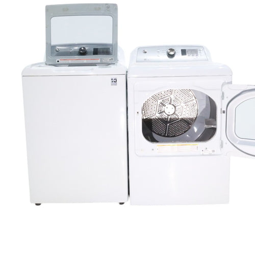 Pictures of Neu Elite GE High Capacity Impeller Washer & Electric Dryer Set: 4.6 cu. ft. High Capacity Impeller Washer With Extra Water Cycle / Option & 7.4 cu. ft. Electric 220v Dryer With Auto Sensor Dry - Certified Refurbished - Neu Appliance Outlet - Discount Appliance Outlet in Austin, Tx