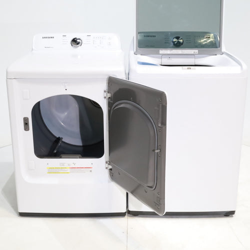 Pictures of Samsung 4.5 cu. ft. Top Load Washer With Vibration Reduction Technology and 7.2 cu. ft. Electric Dryer with Sensor Dry - Certified Refurbished - Neu Appliance Outlet - Discount Appliance Outlet in Austin, Tx