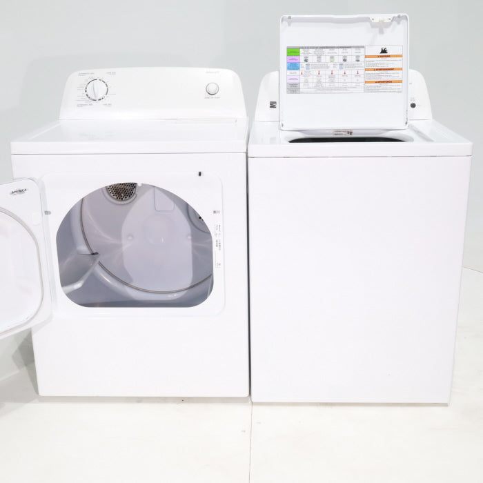 Pictures of HE Kenmore 3.5 cu ft. Top Load Washer with Dual-Action Agitator and 6.5 cu. ft. Electric Dryer with Automatic Dry Cycles - C - Neu Appliance Outlet - Discount Appliance Outlet in Austin, Tx