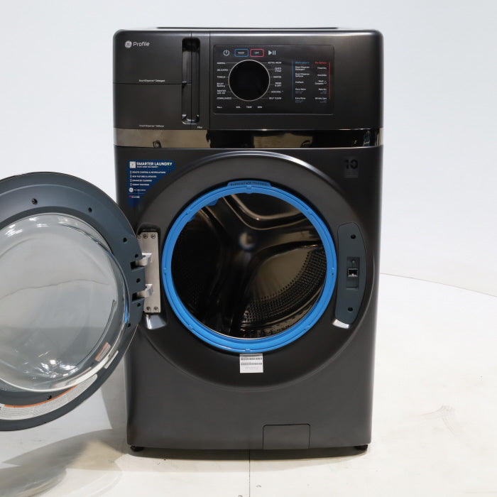 Pictures of Carbon Graphite ENERGY STAR  GE Profile 4.5 cu. ft. Capacity Front Load Combo Washing Machine and Electric Dryer with Ventless Heat Pump Technology - Scratch & Dent - Minor - Neu Appliance Outlet - Discount Appliance Outlet in Austin, Tx