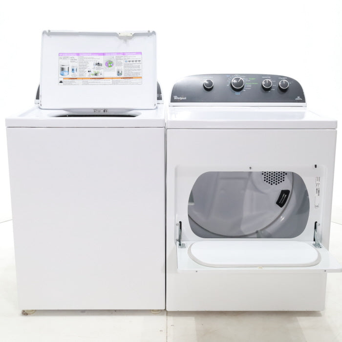 Pictures of ENERGY STAR 3.8 cu ft Whirlpool Top Load Washing Machine with Low-Profile Impeller and ENERGY STAR 7.0 cu ft Whirlpool Electric Dryer - Certified Refurbished - Neu Appliance Outlet - Discount Appliance Outlet in Austin, Tx