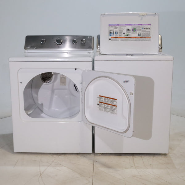 *Manager Special* Maytag ENERGY STAR 3.8 cu ft Top-Load Washing Machine with Self-Clean Feature and 7.0 cu. ft. Electric Dryer with IntelliDry Sensor - Certified Refurbished