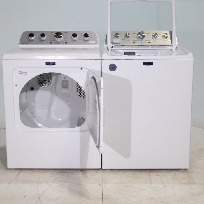 Pictures of Maytag 4.7 cu. ft. Top Load Washer with Power Agitator and 7.0 cu. ft. Electric Dryer with Steam - Scratch & Dent - Minor - Neu Appliance Outlet - Discount Appliance Outlet in Austin, Tx