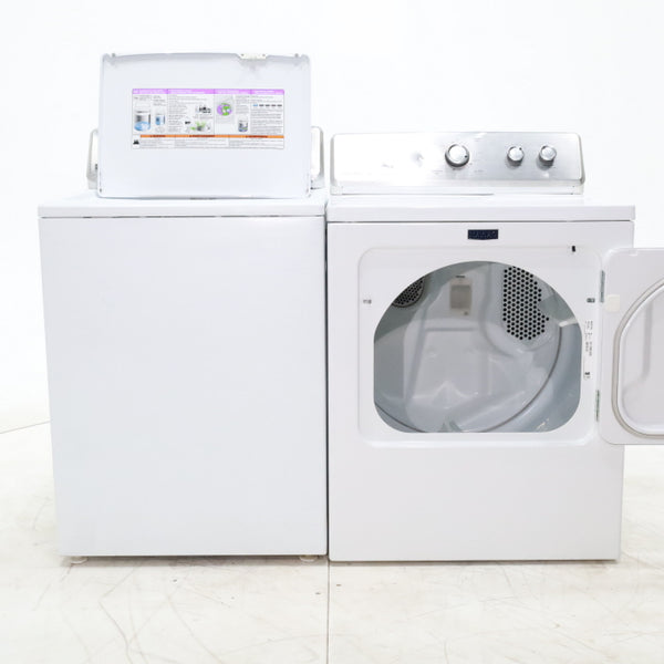 *Manager Special* Maytag ENERGY STAR 3.8 cu ft Top-Load Washing Machine with Self-Clean Feature and 7.0 cu. ft. Electric Dryer with IntelliDry Sensor - Certified Refurbished