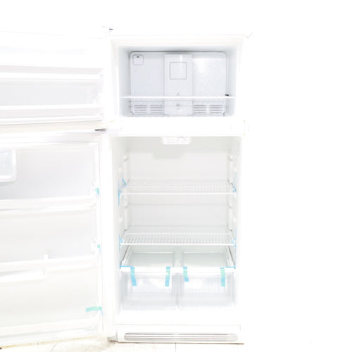 Pictures of 30" Wide Frigidaire 18 cu ft White Top Freezer and Bottom Refrigerator with Store-More Humidity Controlled Crisper Drawers - Certified Refurbished - Neu Appliance Outlet - Discount Appliance Outlet in Austin, Tx