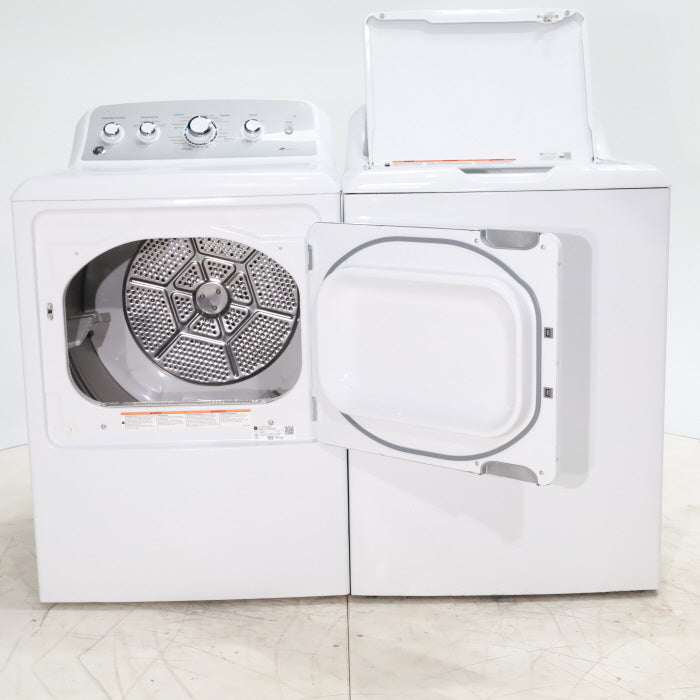 Pictures of ENERGY STAR GE. 4.2 cu. ft. Top Load Washing Machine with Stain Removal Guide and HE GE 7.2 cu. ft. Electric Dryer with HE Sensor Dry - Certified Refurbished - Neu Appliance Outlet - Discount Appliance Outlet in Austin, Tx