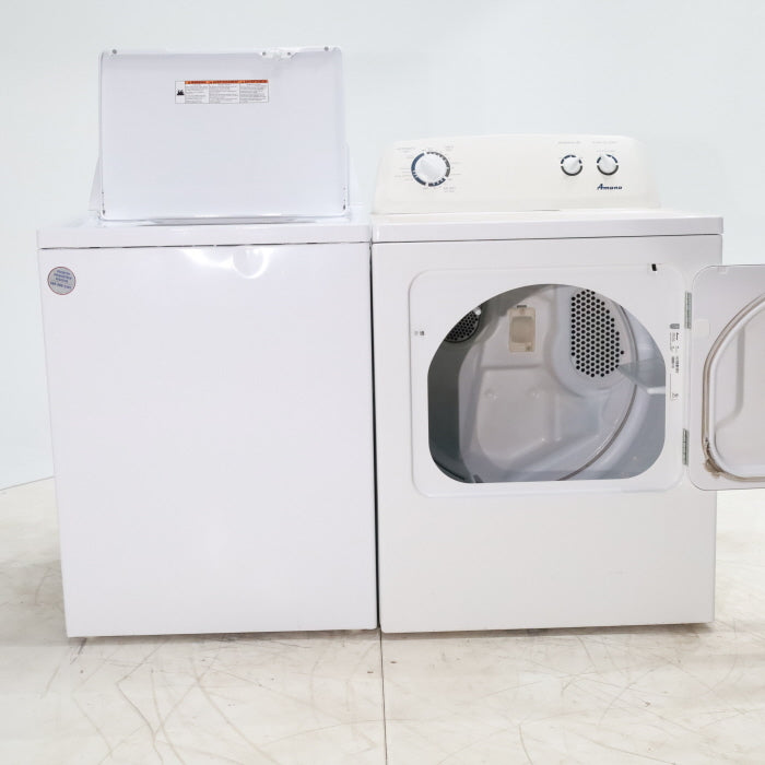 Pictures of Amana 3.8 cu. ft. Top Load Washing Machine with Deep Water Wash Option and Amana 7.0 cu. ft. Electric Dryer with Automatic Cycles - Certified Refurbished - Neu Appliance Outlet - Discount Appliance Outlet in Austin, Tx