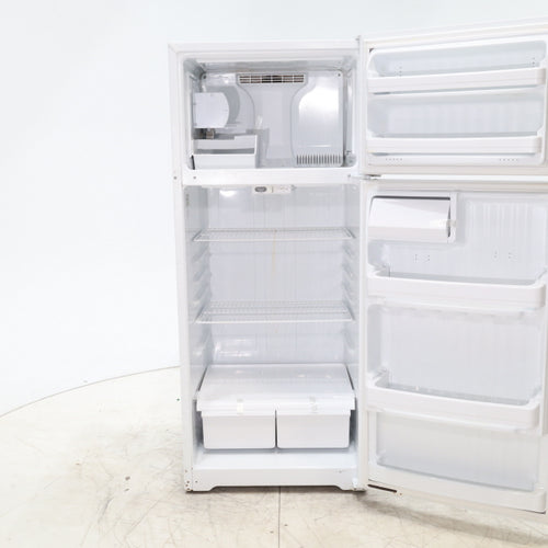 Pictures of 28" Wide Ge White Top Freezer 18.2 cu ft Refrigerator with Ice Maker - Certified Refurbished - Neu Appliance Outlet - Discount Appliance Outlet in Austin, Tx