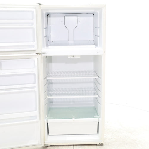 Pictures of 28" Wide Biscuit (Off White) 14.4 cu ft Whirlpool Top and Bottom Refrigerator with Up-Front Temperature Control Knobs - Certified Refurbished - Neu Appliance Outlet - Discount Appliance Outlet in Austin, Tx