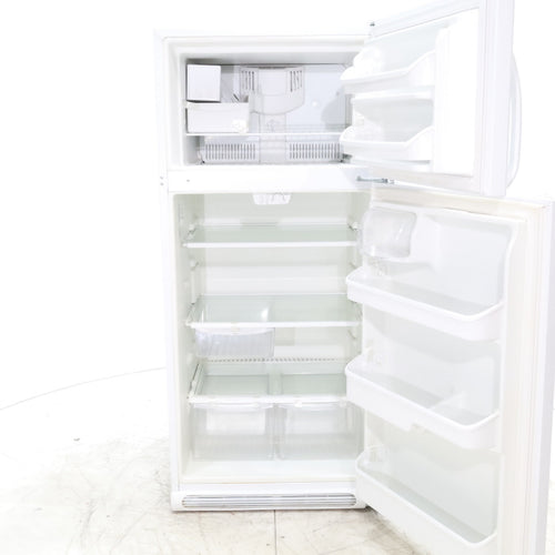 Pictures of 30" Wide Frigidaire White 18 cu ft  Top and Bottom Refrigerator with Adjustable Shelving and Ice Maker - Certified Refurbished - Neu Appliance Outlet - Discount Appliance Outlet in Austin, Tx