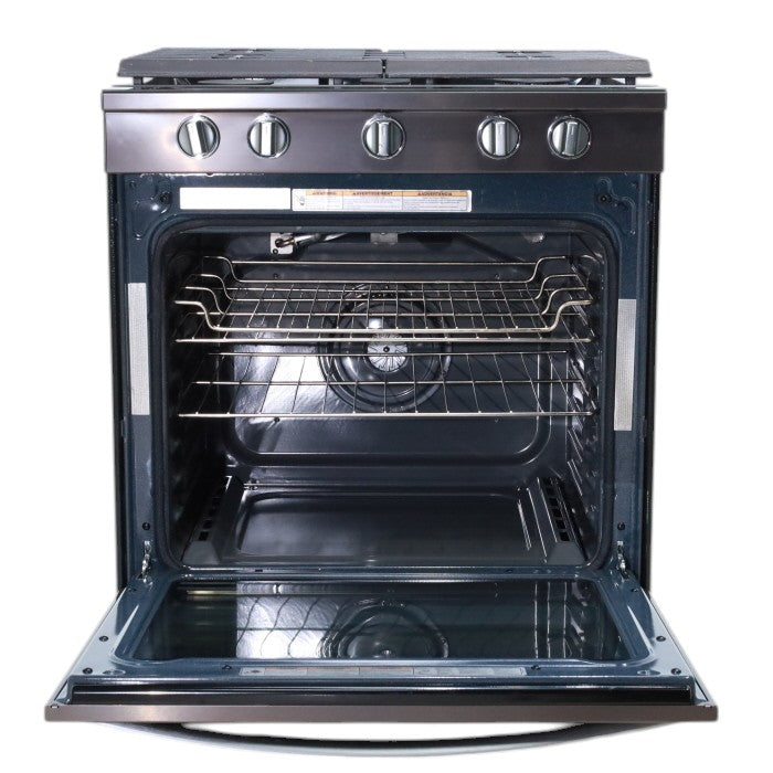 Pictures of Whirlpool 5.8 cu ft Black Stainless Slide-in Black Stainless Gas Range with Air Fry - Scratch & Dent - Moderate - Neu Appliance Outlet - Discount Appliance Outlet in Austin, Tx