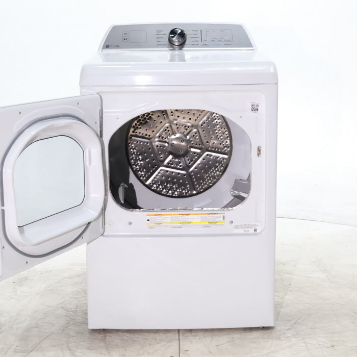 Pictures of GE Profile™ ENERGY STAR® 7.4 cu. ft. Capacity aluminized alloy drum Electric Dryer with Sanitize Cycle and Sensor Dry - Scratch & Dent - Minor - Neu Appliance Outlet - Discount Appliance Outlet in Austin, Tx