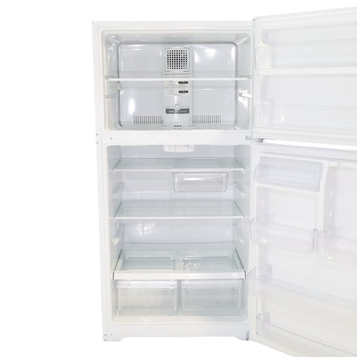 Pictures of 33" Wide GE® White 21.9 Cu. Ft. Garage Ready Top-Freezer Refrigerator - Scratch & Dent - Minor - Neu Appliance Outlet - Discount Appliance Outlet in Austin, Tx