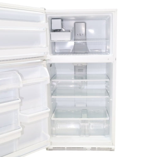 33" Wide 20.6 cu ft Maytag White Top and Bottom Refrigerator with Ice Maker - Certified Refurbished