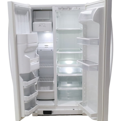 Pictures of White Whirlpool 36" Side By Side 25 cu ft Refrigerator with Ice and Water Dispenser - Certified Refurbished - Neu Appliance Outlet - Discount Appliance Outlet in Austin, Tx