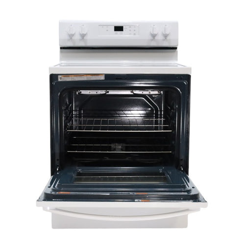 Pictures of Whirlpool White 5.3 cu. ft. Electric Range with Keep Warm Setting and FlexHeat™ Dual Radiant Element - Scratch & Dent - Minor - Neu Appliance Outlet - Discount Appliance Outlet in Austin, Tx