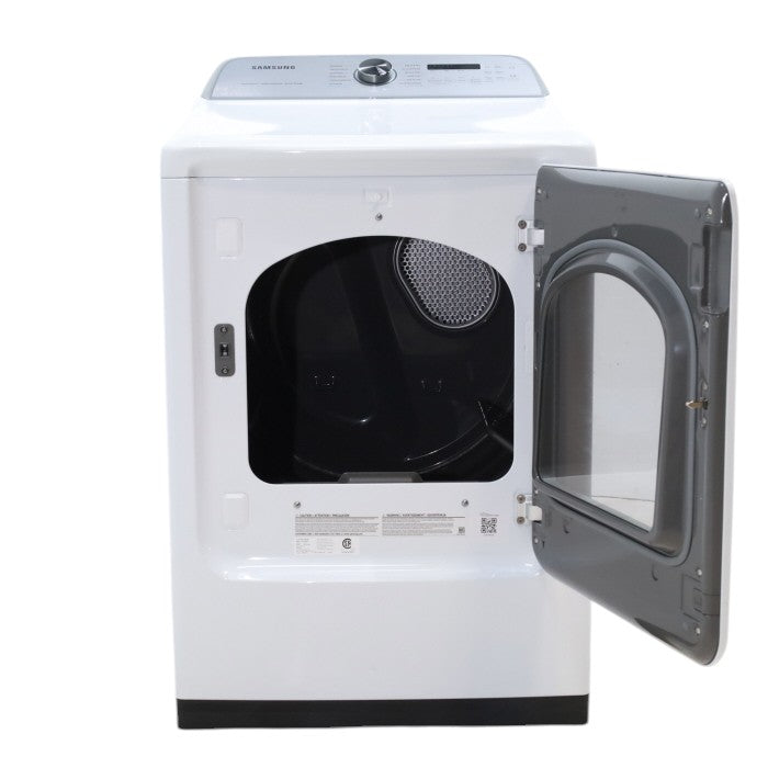 Pictures of Samsung 7.4 cu. ft. Smart Electric Dryer with Steam Sanitize+ in White - Scratch & Dent - Minor - Neu Appliance Outlet - Discount Appliance Outlet in Austin, Tx