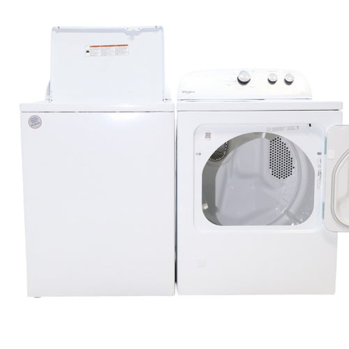 Pictures of Whirlpool Agitator 3.5 cu. ft. Top Load Washer with Deep Water Wash Option and 7.0 cu. ft. Gas Dryer with Heavy Duty Cycle and Wrinkle Shield - Open Box - Neu Appliance Outlet - Discount Appliance Outlet in Austin, Tx