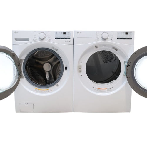 Pictures of LG 4.5 cu. ft. Ultra Large Capacity ENERGY STAR Front Load Washer in White with 6Motion™ Technology - Open Box - Neu Appliance Outlet - Discount Appliance Outlet in Austin, Tx