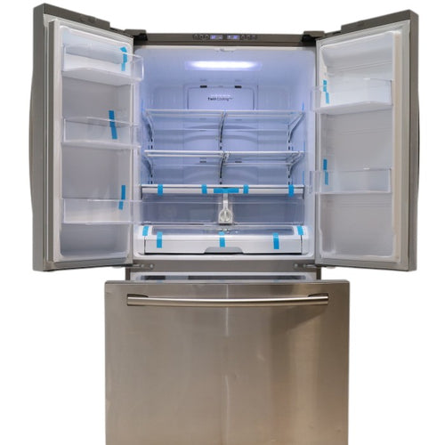 Pictures of Stainless Steel Samsung ENERGY STAR 25.5 cu ft French Door Refrigerator with Twin Cooling Plus and High-intensive LED Lighting - Certified Refurbished - Neu Appliance Outlet - Discount Appliance Outlet in Austin, Tx