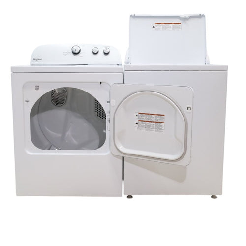 Pictures of Whirlpool 3.8–3.9 Cu. Ft. Top Load Washer with 2 in 1 Removable Agitator and Soil Level Selection and Whirlpool 7-cu ft Vented Electric Dryer - Open Box - Neu Appliance Outlet - Discount Appliance Outlet in Austin, Tx