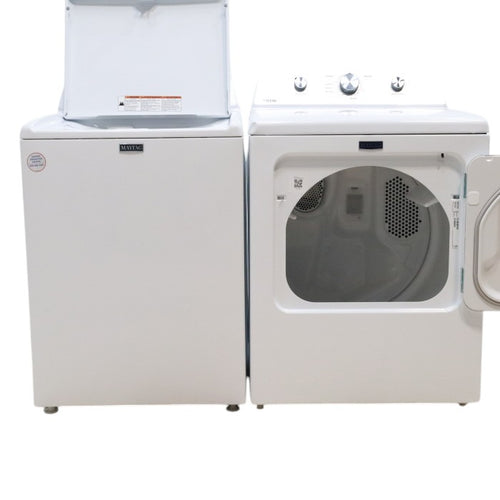 Pictures of Maytag 4.5 cu. ft. Top Load Washer with Power Agitator and 7.0 cu. ft. Electric Dryer with Reversible Door - Open Box - Neu Appliance Outlet - Discount Appliance Outlet in Austin, Tx