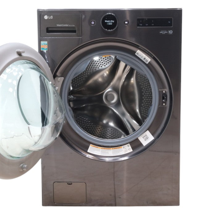 Pictures of LG Black Steel Ventless Washer/Dryer Combo LG WashCombo™ All-in-One 5.0 cu. ft. Mega Capacity with Inverter HeatPump™ Technology and Direct Drive Motor - Scratch & Dent - Minor - Neu Appliance Outlet - Discount Appliance Outlet in Austin, Tx