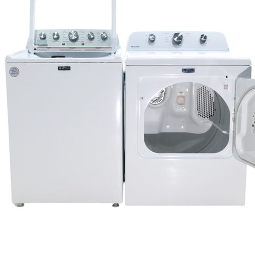 Pictures of Maytag Top Load 4.7 cu. ft. Agitator Washer with Extra Power and Deep Fill Option and Electric Wrinkle Prevent 7.0 cu. ft Dryer with End of Cycle Signal - Open Box - Neu Appliance Outlet - Discount Appliance Outlet in Austin, Tx