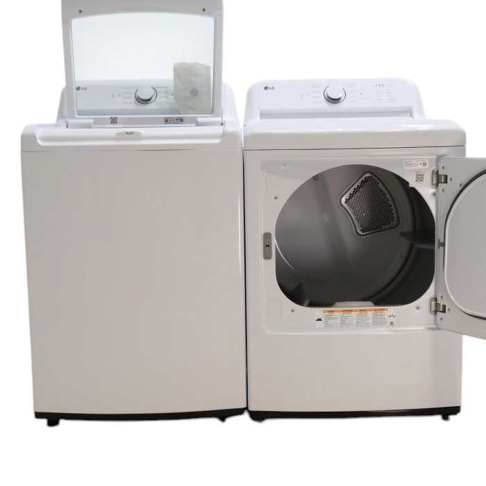 Pictures of ENERGY STAR LG 4.1 cu. ft. Top Load Washing M0achine with 4-Way Agitator and ENERGY STAR LG 7.3 cu. ft. Electric Dryer with Smart Diagnosis - Scratch & Dent - Minor - Neu Appliance Outlet - Discount Appliance Outlet in Austin, Tx