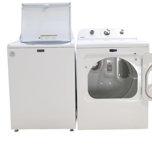 Pictures of Maytag 4.5 cu. ft. Top Load Washer with Power Agitator and 7.0 cu. ft. Electric Dryer with Reversible Door - Scratch & Dent - Minor - Neu Appliance Outlet - Discount Appliance Outlet in Austin, Tx