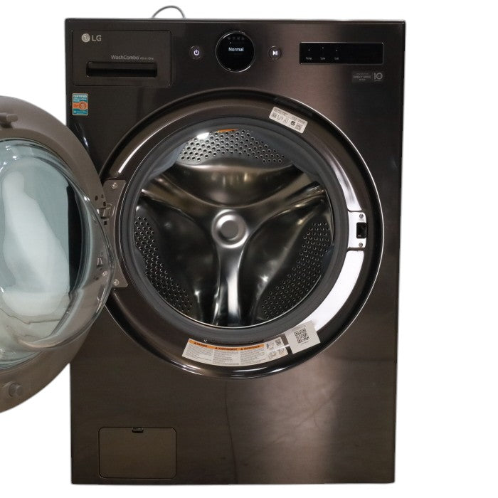 Pictures of LG Black Steel Ventless Washer/Dryer Combo LG WashCombo™ All-in-One 5.0 cu. ft. Mega Capacity with Inverter HeatPump™ Technology and Direct Drive Motor - Scratch & Dent - Minor - Neu Appliance Outlet - Discount Appliance Outlet in Austin, Tx