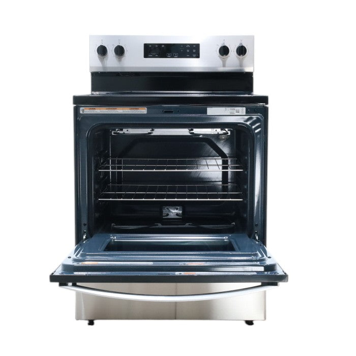 Pictures of Whirlpool 30 in. 4 Burner Element Freestanding Electric Range in Stainless Steel with Thermal - Scratch & Dent - Minor - Neu Appliance Outlet - Discount Appliance Outlet in Austin, Tx