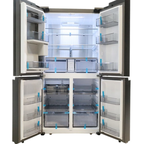 Pictures of Samsung Bespoke 29 cu. ft. 4-Door Flex™ Refrigerator with Beverage Center™ & Customizable Door Panels in White Glass - Open Box - Neu Appliance Outlet - Discount Appliance Outlet in Austin, Tx