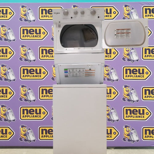 Pictures of 28 in. Wide Whirlpool 3.5 cu. ft. Washer and 5.9 cu. ft. Electric Dryer Laundry Center with AutoDry Drying System WET4027HW - Certified Refurbished - Neu Appliance Outlet - Discount Appliance Outlet in Austin, Tx
