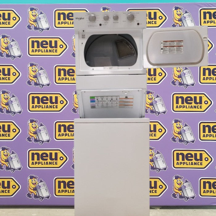 Pictures of 28 in. Wide Whirlpool 3.5 cu. ft. Washer and 5.9 cu. ft. Electric Dryer Laundry Center with AutoDry Drying System WET4027HW - Certified Refurbished - Neu Appliance Outlet - Discount Appliance Outlet in Austin, Tx