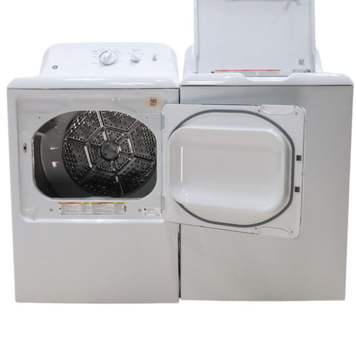 Pictures of GE 3.8 cu. ft. Top Load Washer with Heavy-Duty Agitator and 6.2 cu. ft. Electric Dryer with 120 ft Venting - Certified Refurbished - Neu Appliance Outlet - Discount Appliance Outlet in Austin, Tx