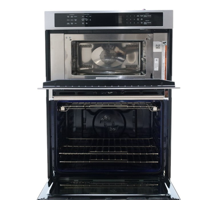 Pictures of KitchenAid® Print Shield Stainless 30" Combination Microwave Wall Ovens with Air Fry Mode and Even-Heat™ True Convection KOEC530PPS - Open Box - Neu Appliance Outlet - Discount Appliance Outlet in Austin, Tx
