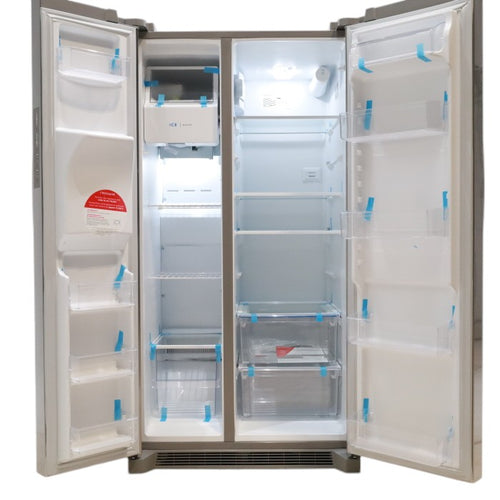 Pictures of ENERGY STAR Frigidaire Fingerprint Resistant Stainless Steel 25.6 cu. ft. Side by Side Refrigerator with Water and Ice Dispenser - Scratch & Dent - Minor - Neu Appliance Outlet - Discount Appliance Outlet in Austin, Tx