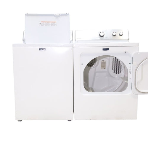 Pictures of Neu Preferred Maytag Agitator Washer & Electric Dryer Set: 3.5 cu. ft. Agitator Washer With Extra Water Cycle / Option & 7.0 cu. ft. Electric 220v Dryer With Auto Sensor Dry - Certified Refurbished - Neu Appliance Outlet - Discount Appliance Outlet in Austin, Tx