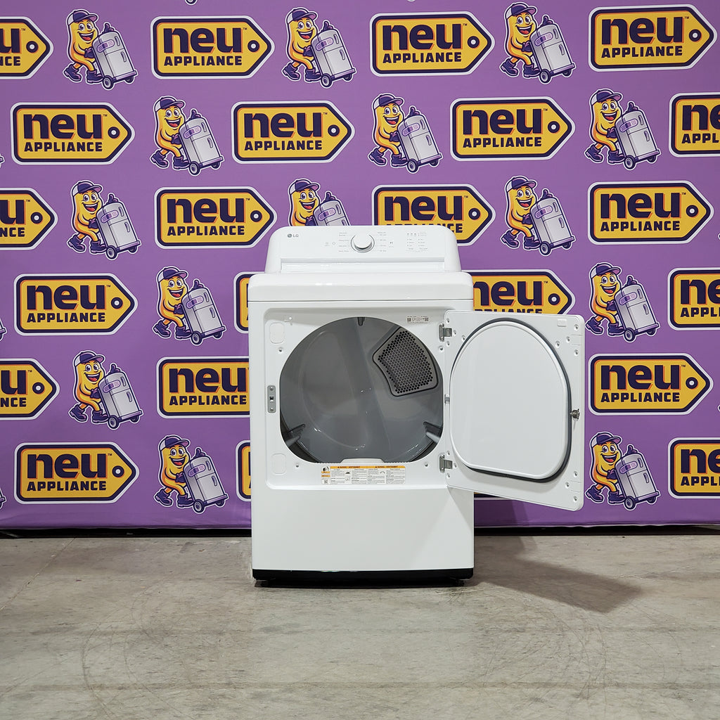 Pictures of LG 7.3 Cu. Ft. Electric Rear Control Ultra Large Capacity Dryer in White with Sensor Dry 6SD69 - DLE6100W - Open Box - Neu Appliance Outlet - Discount Appliance Outlet in Austin, Tx