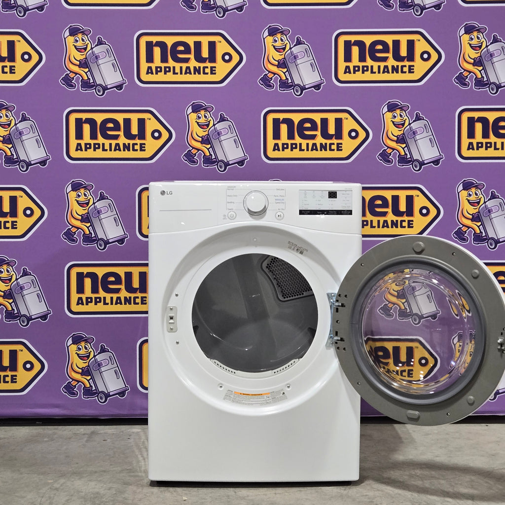 Pictures of LG 7.4 cu. ft. ENERGY STAR Electric Vented Dryer with Sensor Dry and SmartThinQ Technology 6SD63 - DLE3400W - Open Box - Neu Appliance Outlet - Discount Appliance Outlet in Austin, Tx