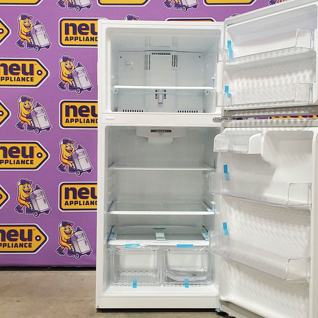 LG White 30 Inch Wide Top Freezer 20 Cu. Ft. Refrigerator with Electronic Temperature Controls and LoDecibel Quiet Operation 5SD273 - LTCS20020W - Scratch & Dent (Minor)