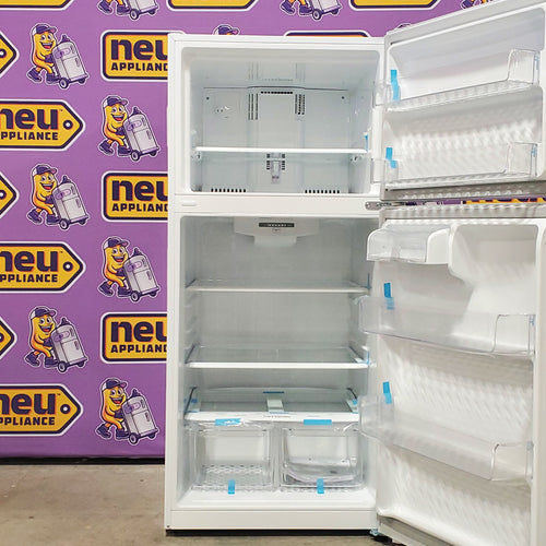 LG White 30 Inch Wide Top Freezer 20 Cu. Ft. Refrigerator with Electronic Temperature Controls and LoDecibel Quiet Operation 5SD273 - LTCS20020W - Scratch & Dent (Minor)